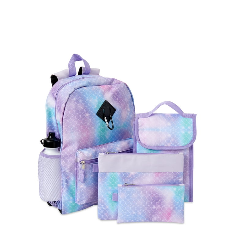 Set Of 2 Mermaid Fashion Drawstring Bag Backpack Gym Bag Gift Women Girl Kids
